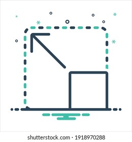 Vector colorful mix icon for expanded
