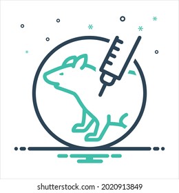 Vector colorful mix icon for experiments