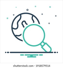 Icono de mezcla de colores vectoriales para exploración