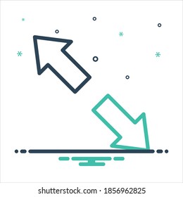 Vector colorful mix icon for extend