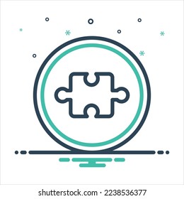 Vector colorful mix icon for extension