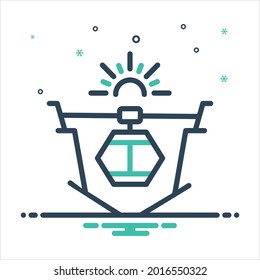 Vector colorful mix icon for extreme