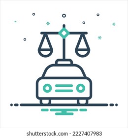 Vector colorful mix icon for fairly