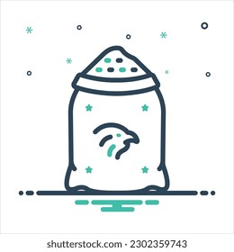 Vector colorful mix icon for feeds