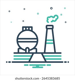 Icono de mezcla de colores de Vector para el campo