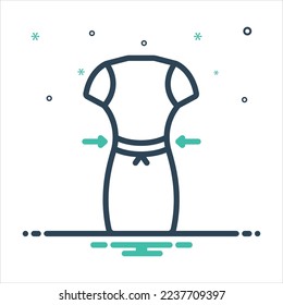 Vector colorful mix icon for fitted
