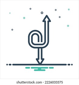 Vector colorful mix icon for flexibility