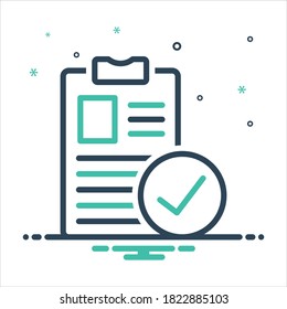 Icono de mezcla de color vectorial para el formulario