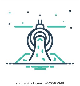 Icono de mezcla de colores de Vector para operaciones de fundición