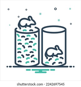Icono de mezcla de colores vectoriales para comer freebies