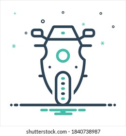Icono de mezcla de colores vectorial para el frente