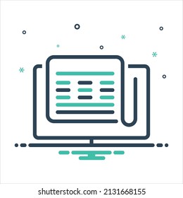 Vector colorful mix icon for frontpage