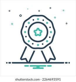 Vector colorful mix icon for guarantees