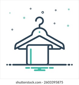 Vector colorful mix icon for hanger