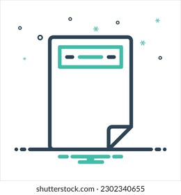 Vector colorful mix icon for headers