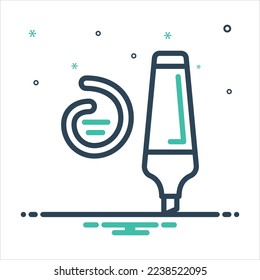 Icono de mezcla de color vectorial para resaltado