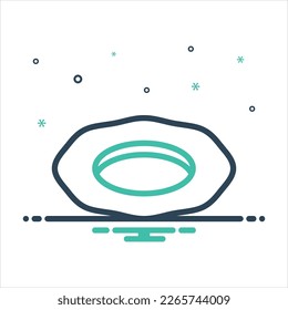 Vector colorful mix icon for hole