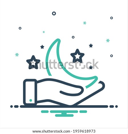 Vector colorful mix icon for impossible