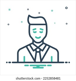 Icono de mezcla de colores vectorial para impresión