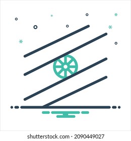 Vector colorful mix icon for india
