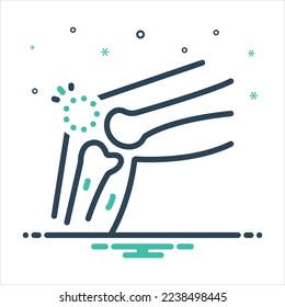 Icono de mezcla colorida vectorial para inducido