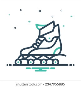 Vector colorful mix icon for inline