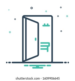Vector colorful mix icon for inside