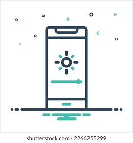 Vector colorful mix icon for intensity