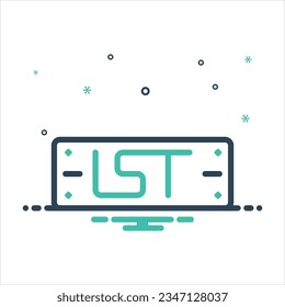 Vector colorful mix icon for ist