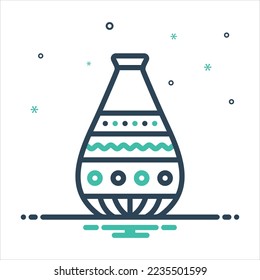 Vector colorful mix icon for item