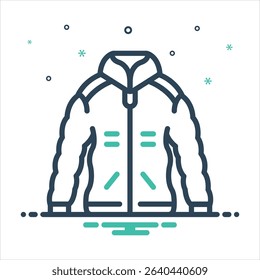 Vector colorful mix icon for jacket