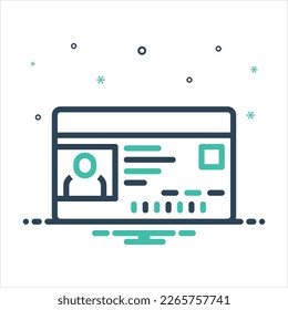 Icono de mezcla colorida vectorial para licencia