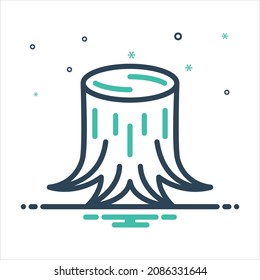 Vector colorful mix icon for log
