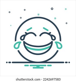 Vector colorful mix icon for lol
