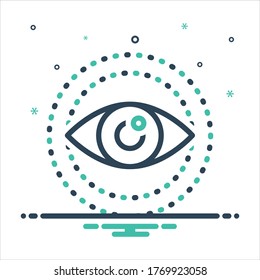 Vector colorful mix icon for look