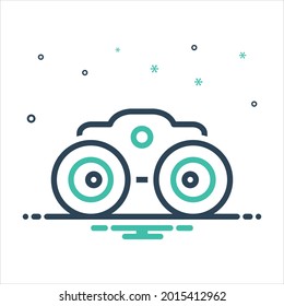 Icono de mezcla de color vectorial para las apariciones