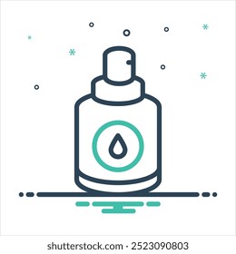 Vector colorful mix icon for lotion