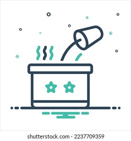 Vector colorful mix icon for made