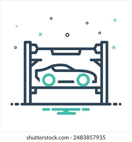 Vector colorful mix icon for maintenance