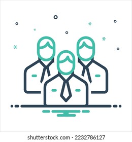 Icono de mezcla de colores vectorial para los administradores