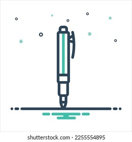 Vector colorful mix icon for marker