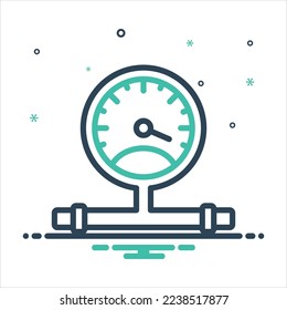 Icono de mezcla de colores vectoriales para max