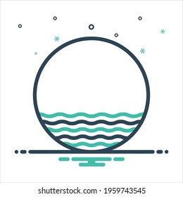 Vector colorful mix icon for minimum