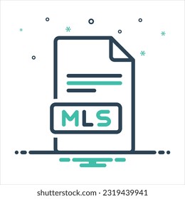 icono de mezcla de color vectorial para mls