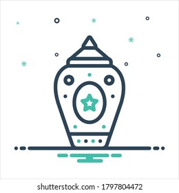 Icono de mezcla de colores vectoriales para la modernidad