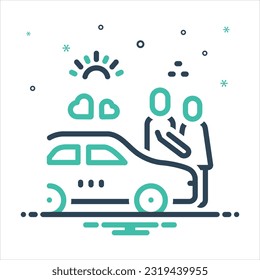 vector colorful mix icon for moments