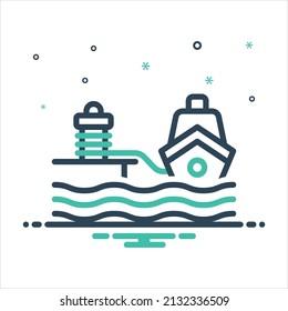 Vector colorful mix icon for moore