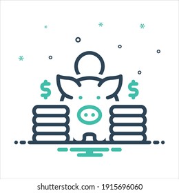 Icono de mezcla de colores vectoriales para más