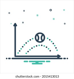 Vector colorful mix icon for motion