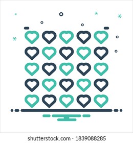 Vector colorful mix icon for much